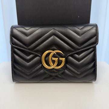 GUCCI (Neuwertig) GG Marmont Matelassé Kette Schultertasche 162091971 [P]