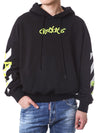 OFF WHITE ネオンベルベットレタリングフーディ 124511170 [P]