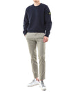 STONE ISLAND Wappen-Patch Basic Fleece Sweatshirt/791562420 V0020 124511378 [P]