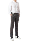 INCOTEXT Houndstooth Wollhose mit Gummibund - Slim Fit 150658062 [P]
