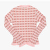 Maison Kitsune Baby Fox Patch Check Ribbed V-Neck Cardigan 144569655 [P]