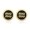 MIU MIU Ohrringe mit Emaille-Logo aus Metall für Damen 139811782 [P]