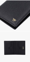 TOM FORD グレインレザー折りたたみスモール男性カード財布 158352136 [P]