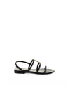 Saint Laurent Leather New Cassandra Sandals 777348 BDATT 1000 151102932 [P]