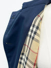 BURBERRY ネイビーノバチェックトレンチコート4VBUO40739 122696614 [P]