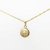 CELINE Rhinestone Gold Logo Halskette 5VCEA33578 135129684 [P]