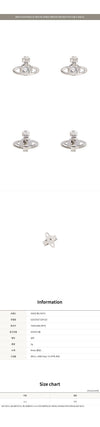 Vivienne Westwood Silver Nano Solitaire Earring 162104571 [P]