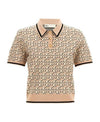Tory Burch Logo Jacquard Polo Top 156799046 [P]