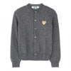 COMME DES GARCONS Goldherz Wappen Wollcardigan 156799070 [P]