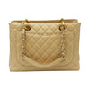 CHANEL Caviar Skin Beige Chain Shoulder Bag A50995 162107036 [P]