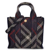 BURBERRY ミニ チェック ニット トートバッグ 135587990 [P]