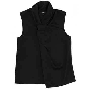 Theory Twist Split Blouse in Satin P1009506 001 162108205 [P]