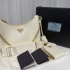 PRADA 2005 Leder Tessuto Hobo Tasche 162110191 [P]