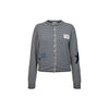 MAXMARA Gestreifter Cardigan mit Patchstickerei Navy Weiß 2625346041 021 160468043 [P]
