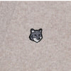 MAISON KITSUNE Grauer Fuchs Kopf Patch Herren Cardigan 155989143 [P]