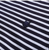 MAISON KITSUNE Bold Fox Head Patch Stripe Marine Langarmshirt (S, M, L, XL, XXL) 145429329 [P]