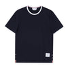 THOM BROWNE Streifen-Kontrast-Ringer Herren T-Shirt 150277233 [P]