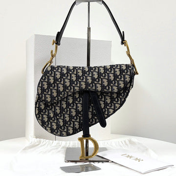 DIOR Oblique Jacquard Saddle Bag Blau 162145544 [P]