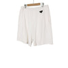 Prada Men's Triangle Logo Terry Bermuda Shorts White 162161578 [P]