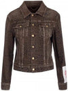 GOLDEN GOOSE Leopardenmuster Denimjacke 133016026 [P]
