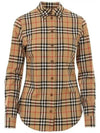 BURBERRY Vintage-Check Stretch Baumwollhemd mit Button-Down-Kragen 8022284 133027436 [P]