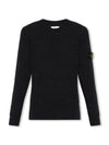 Stone Island Full Rib Wool Crewneck Knit Regular Fit 133075340 [P]