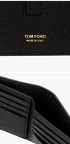 TOM FORD グレインレザーTF男性用二つ折り財布 158352109 [P]