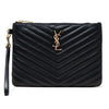 Saint Laurent Matelassé Monogram Clutch 379039-CWU01-1000 29763776 [P]