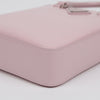 PRADA Dreiecklogo gebürstete kleine Leder Tragetasche Alabaster Rosa 161232413 [P]