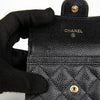 CHANEL Classic Card Holder Calfskin Gold 160663735 [P]