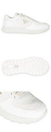 PRADA Damen Dreieck-Logo Fracs 2.0 Leder Sneakers (Ivory) 1E921N 79N F0304 129349984 [P]