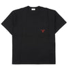 Celine Embroidered Logo Short Sleeve Shirt (Black) 154422480 [P]
