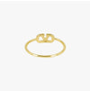 Valentino Gara V Logo Crystal Ring 162241098 [P]