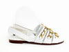 CHANEL White Gold Chain Sandals 37 240 5VCHS42215 135817308 [P]