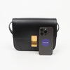 CELINE クラシック ボックス ミディアム レザー ショルダーバッグ ブラック 161868097 [P]