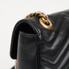 GUCCI GG Marmont Matelassé Medium Leder Ketten Schultertasche Schwarz 162104521 [P]
