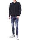 Stone Island Patch 100% Wool Round Knit 124511265 [P]