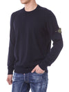 Stone Island Patch 100% Wool Round Knit 124511265 [P]