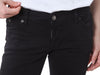 DSQUARED2 Schwarze Stretch-Jeans mit Leder-Patch und Logo, Jennifer Cropped Fit/75LB0664 150689926 [P]