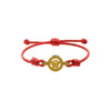 Versace Medusa 95 Braided Leather Bracelet 159076619 [P]