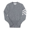 Thom Browne Cashmere Gray 4-Bar Stripe Knit 33223626 [P]