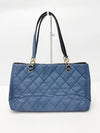 CHANEL Light Blue Quilted Denim Canvas Chain Shoulder Bag 4VCHB27321 121245216 [P]