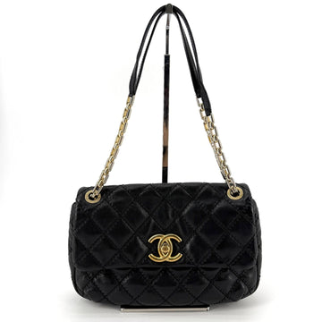 CHANEL ラムスキンバブルフラップバッグ 15番 8桁 162328867 [P]