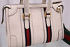 GUCCI バウレトミニトップハンドルホワイトトートショルダーバッグ715771 162329153 [P]