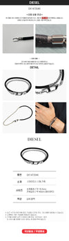 DIESEL Dロゴレザー ブレスレット 162331953 [P]