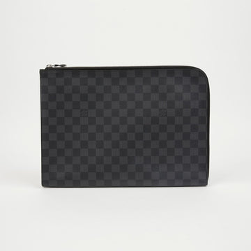 LOUIS VUITTON ポシェット ジュール GM ダミエ グラファイト キャンバス クラッチ 161831933 [P]