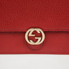 GUCCI インターロッキング G ミニレザー ウォレット チェーンバッグ レッド 161887339 [P]