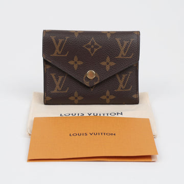 LOUIS VUITTON モノグラム キャンバス ビクトリーヌ ウォレット ブラウン 161769434 [P]