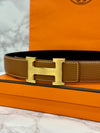 HERMES リバーシブルベルト 32mm ヌア ゴールド 162332821 [P]