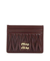 MIU MIU Kartenetui aus Nappaleder 156799872 [P]